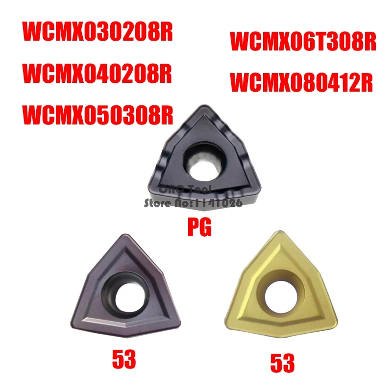 Твердосплавная вставка для дрели WCMX030208R WCMX040208R WCMX050308R WCMX06T308R WCMX080412R YBG201 -53/-PG YBG202 U, держатель для туалета, 10 шт.
