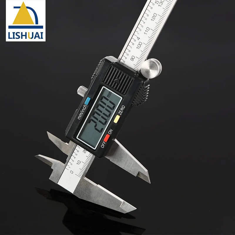 200mm Stainless Steel Digital Caliper/Electronic Vernier Caliper with LCD Screen and Instant Inch-Metric Conversion