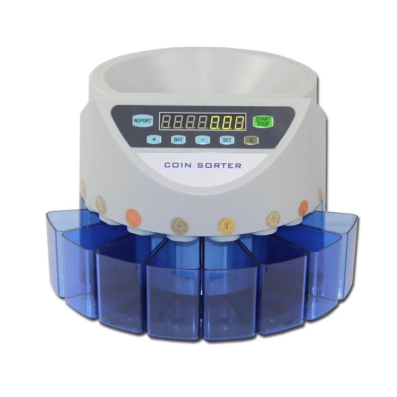 New Electronic coin sorter coin counting machine for most countries