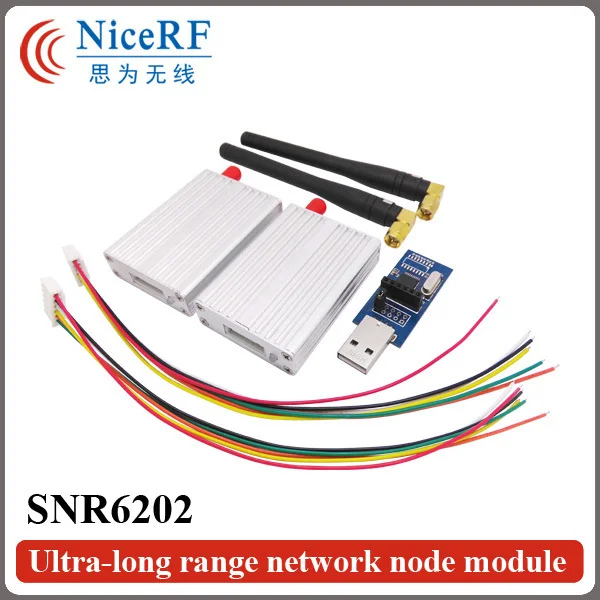 

2pcs/pack SNR6202 433MHz TTL Interface Ultra-long Rrange Wireless Network Node Module Use For Telemetry