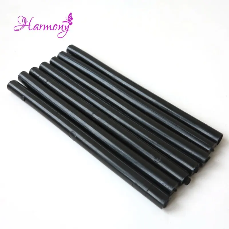 

10pcs 180mm Black Color Italian Keratin Glue Stick for fusion human hair extension tools Hot Melt Glue Sticks used with glue gun