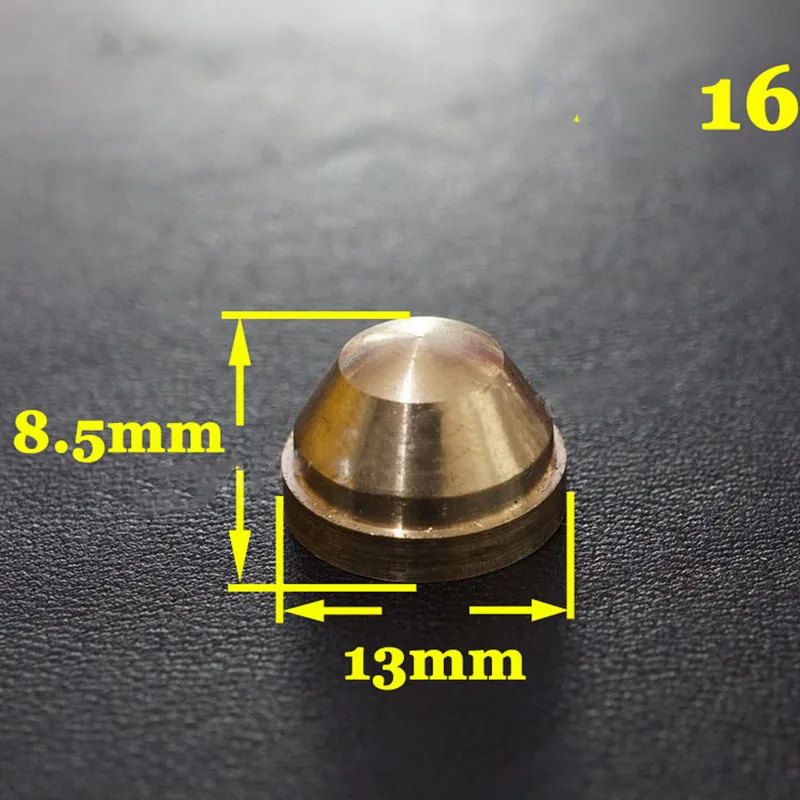 5set/lot leather craft suitcase bag bottom feet rivet standing screws button solid brass material for bag