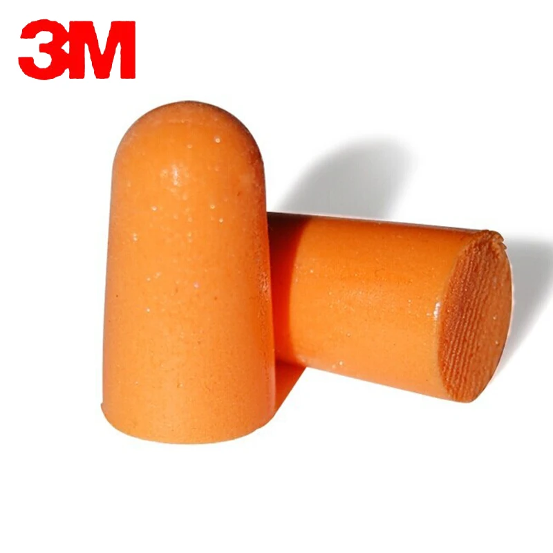 200pairs Authentic 3M1100 Foam Soft  Silicone  Ear Plugs Noise Reduction Norope Earplugs Swimming Protective earmuffs