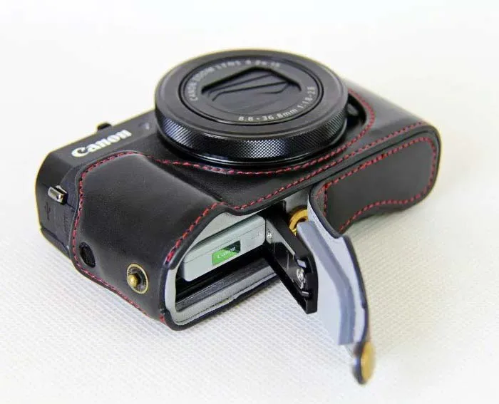 حافظة جلدية لكاميرا الفيديو ، حافظة جلدية لجهاز Canon Powershot G7XII G7X mark 2 G7X II G7X2 ، مجموعة غطاء سفلي ، مجموعة جديدة