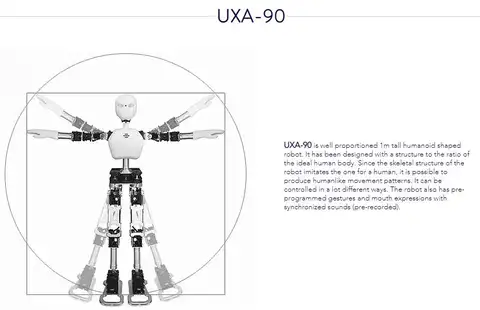 Multifunctional humanoid robot UXA-90