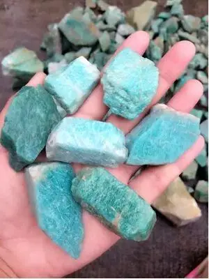 1/2 lb Lot  Rough Amazonite Stones  Crystals