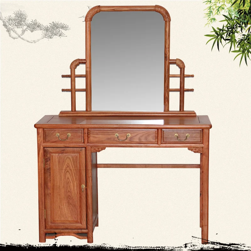 African pear wood mahogany dresser antique dresser desk multifunctional makeup of Chinese dressing table dressing tables