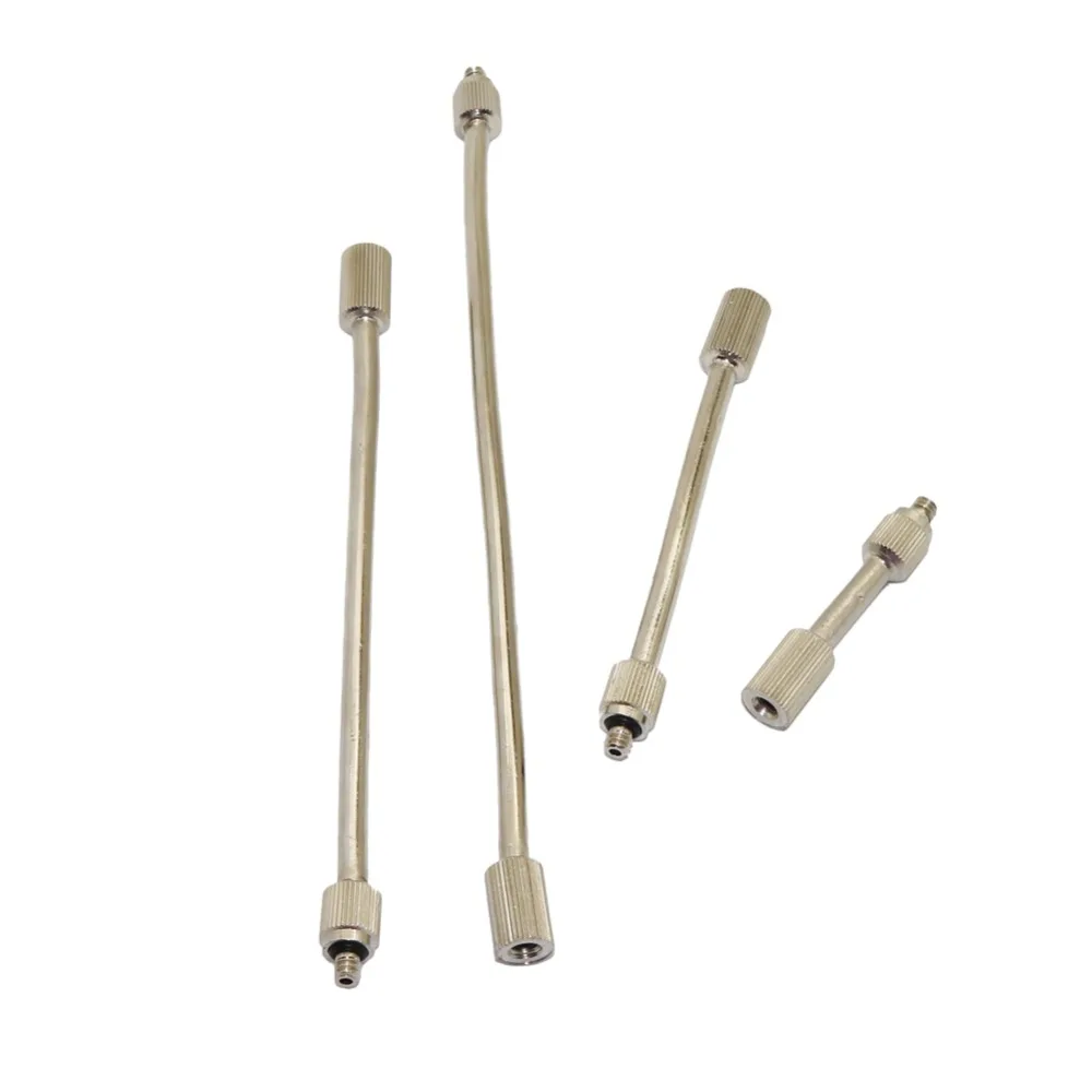 50mm/98mm/146mm/188mm Copper 3/16 Inch Thread Mist Nozzles Extension Rod Fog Atomization Sprayer Flexible Extension Pole 1 PC