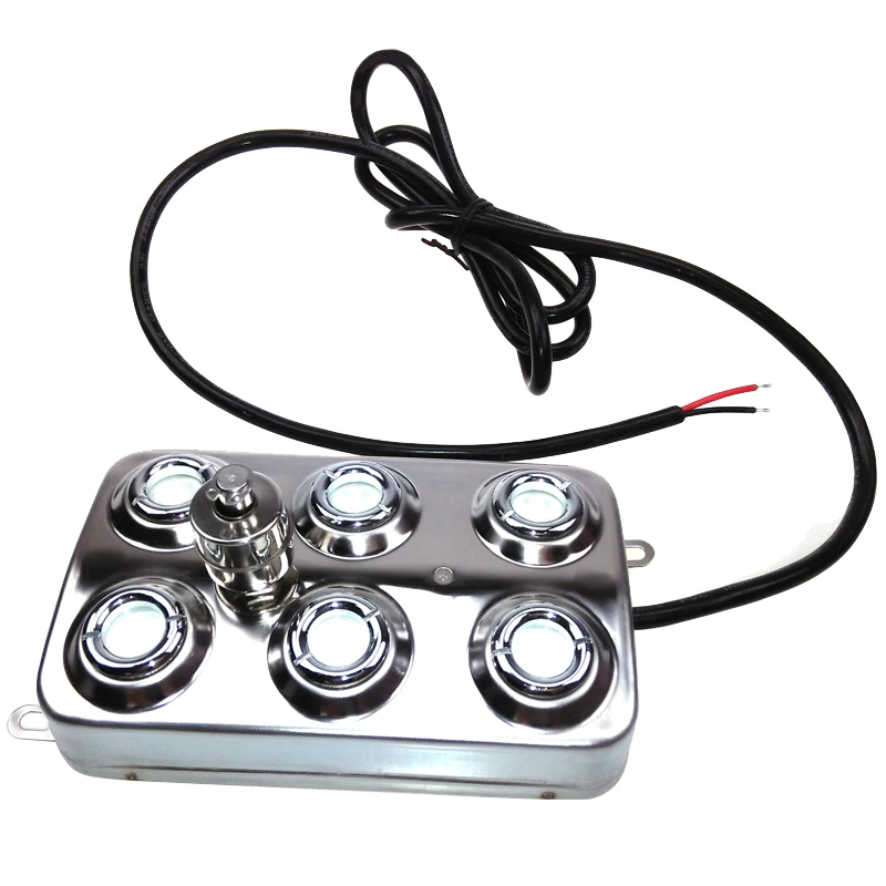 Atomizador Industrial ultrasónico DC36-48V, humidificador de acero inoxidable de 6 cabezales, fabricante de niebla sin fuente de alimentación