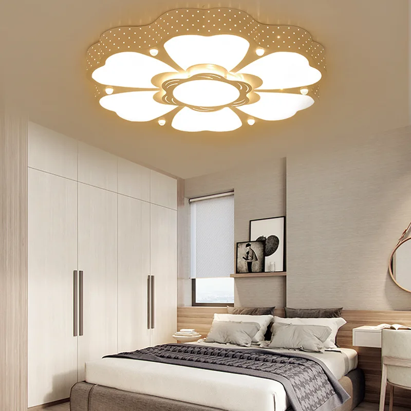 

New ultra-thin ceiling lamp shaped wrought iron LED acrylic bedroom modern children's study lamp furniture