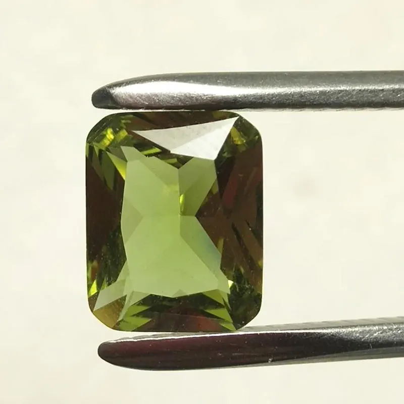 CSJ Created Diaspore Zultanite Rectangle Cut Loose Gemstone Sultanite For Diy Fine Jewelry Silver Mounting Color Change Stone