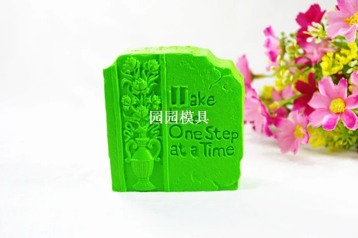 Make Life One Step At A Time Silicone Soap mold Handmade silicone mould DIY Craft molds S335