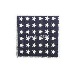 2019 100 cotton handkerchiefs Star Men's Pocket square Print scarf 22X22CM