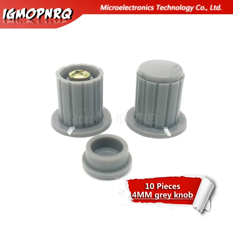 

10pcs 4mm Grey knob button cap is suitable for WXD3-13-2W WXD3-12 WXD3-13 potentiometer knob Inner Hole Diameter 4MM