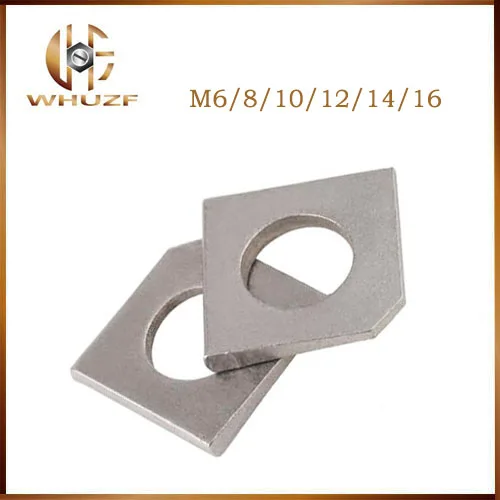 M6 M8 M10 M12 M14 M16 304 Stainless Steel 304SS DIN434 Gasket Flat U-Section I-Section U I Channel Section Square Taper Washer