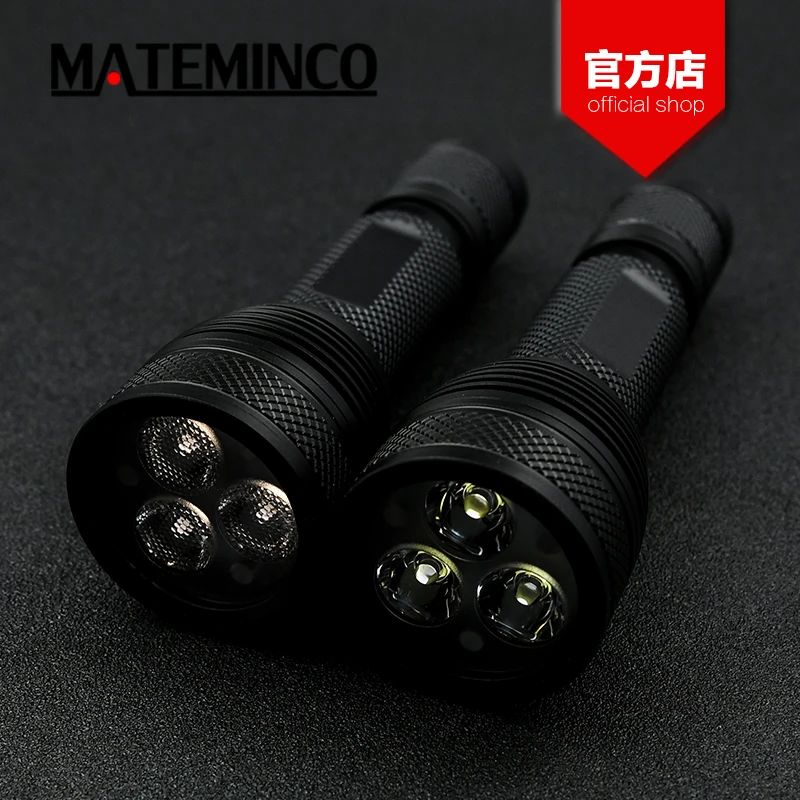 Mateminco X6S 3*Xpl Hi 3000lm High Lumens Waterproof Small Throw Flood Tactical Led Flashlight Torch Light