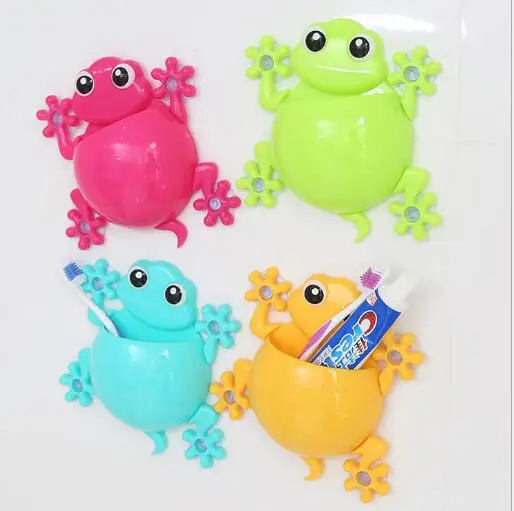 

Cartoon Sucker Gecko Toothbrush Wall Suction Bathroom Sets Toothbrush Holder