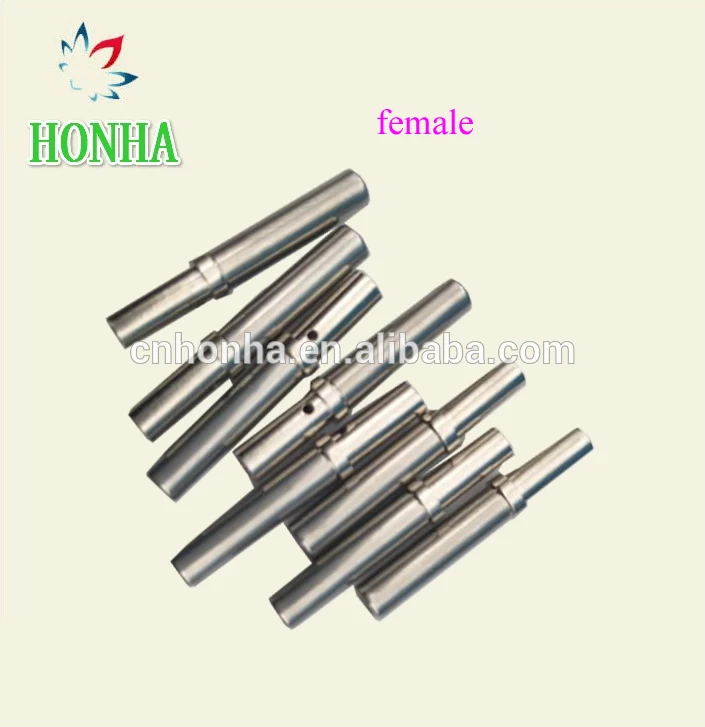 

100Pcs DT Series Pin Contact 0462-201-16141 0460-202-16141 Stainless Steel 16-20AWG Crimp Solid Terminal Female Male