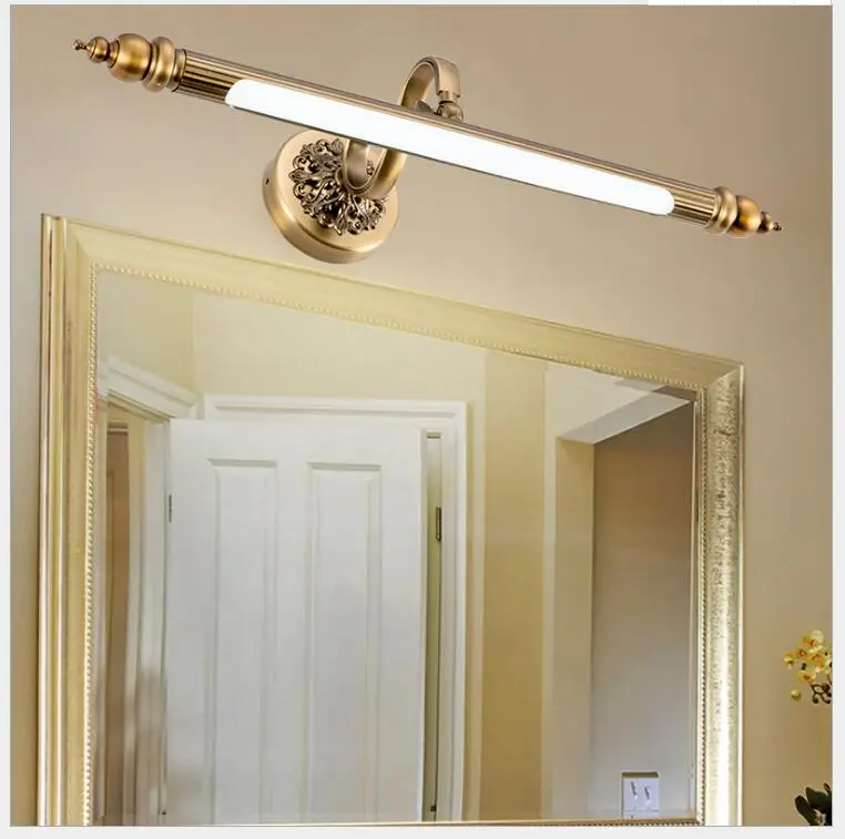 

Bathroom Mirror Lamp 48CM/57CM/68CM Waterproof Retro Bronze Cabinet Vanity Mirror Lights Led Wall Light Lamp LED Light Wall Lamp