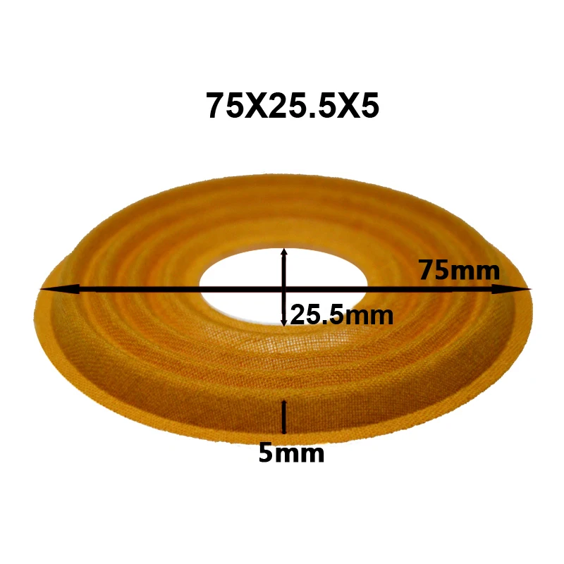 2 個 58 × 20/72 × 25.5/75 × 19/75 × 25.5 ミリメートル弾性波スピーカーサブウーファー低音スピーカー修理スパイダーダンパー