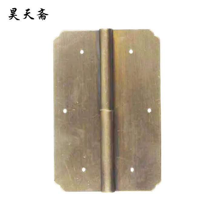 

] [Haotian vegetarian kitchen next door hinge door antique copper antique Ming whole hinge hinge HTF-124