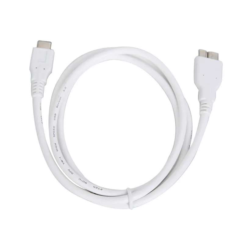 USB 3.1タイプCオス-マイクロbハードドライブケーブル、データ転送、Macbook用充電器、nokia、n1電話、3.3フィート