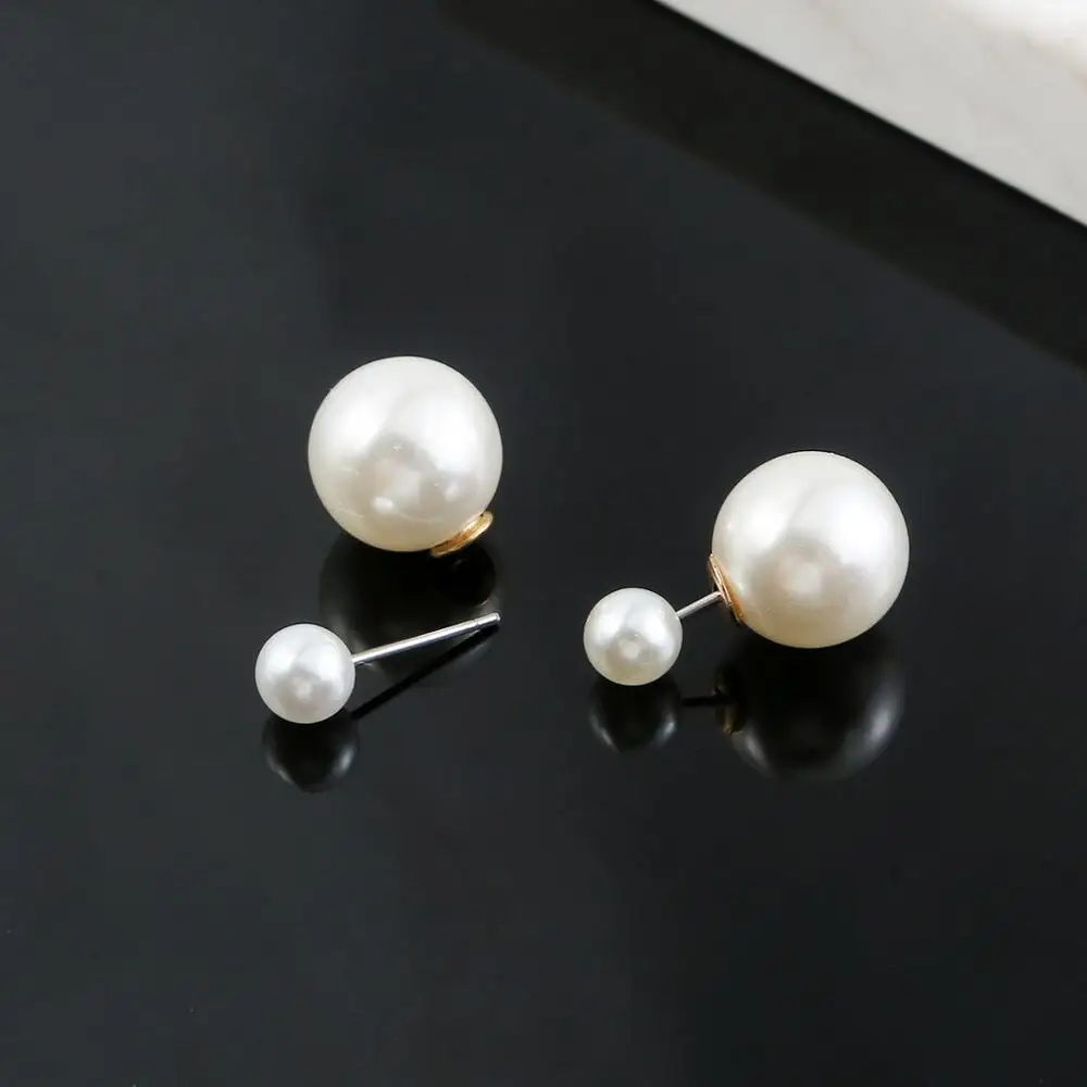 10pcs ABS Freshwater Pearl white Beige Stud Earrings Fashion Jewelry for Women Super Deal Accessories Ear Plugs