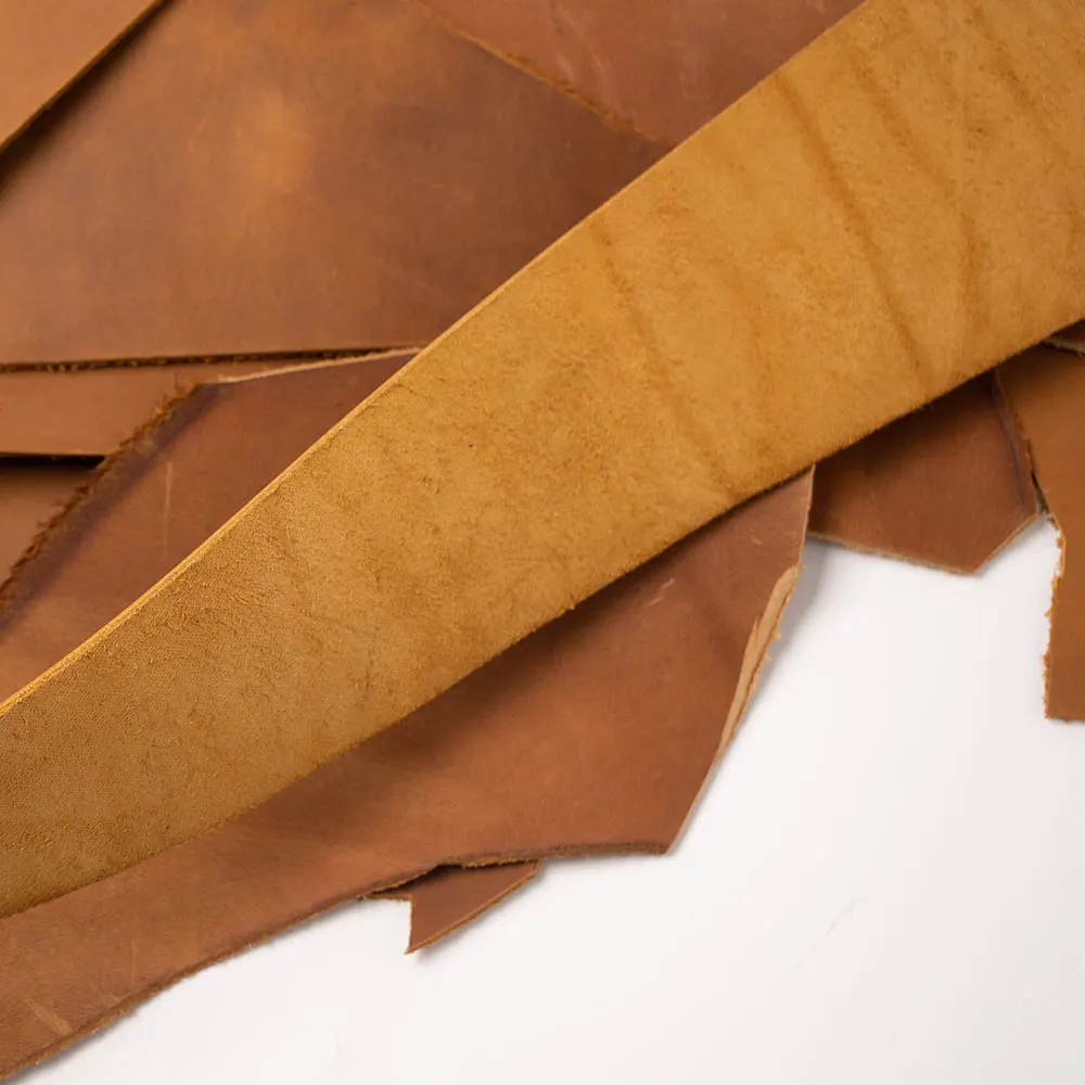 Cowhide scrap leftover cow leather thick genuine leather First Layer Tanned cow skin hide leather full grain 1.8 to 2.2 mm