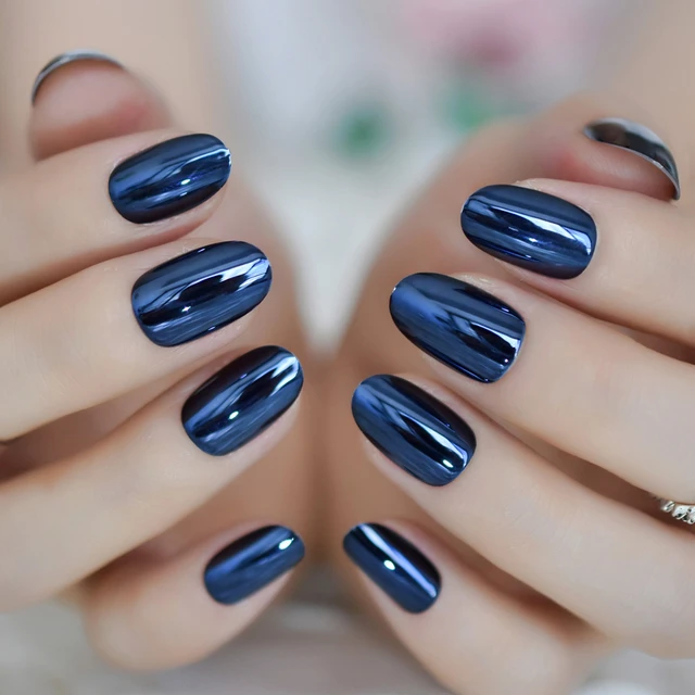 esmalte metálico brilhante azul