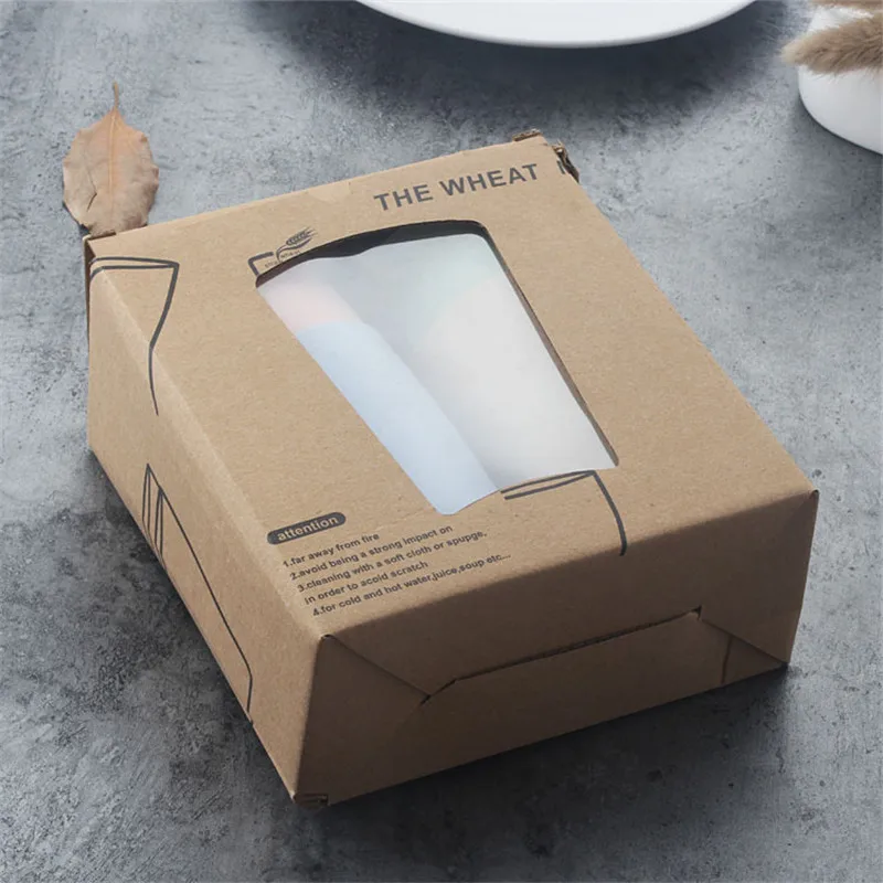 4PC/set Wheat Straw Cup Multi-Functional Cola Coffee Plastic Cup Drinking Cup Kids Cups Reusable Portable Tea Cups Gifts