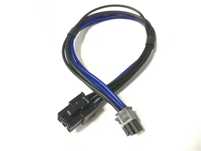 High Quality mini 6pin to pcie 6pin 6 pin GPU graphic video card power cable support for Mac pro G5 GTX480 gtx680 Blue&Black