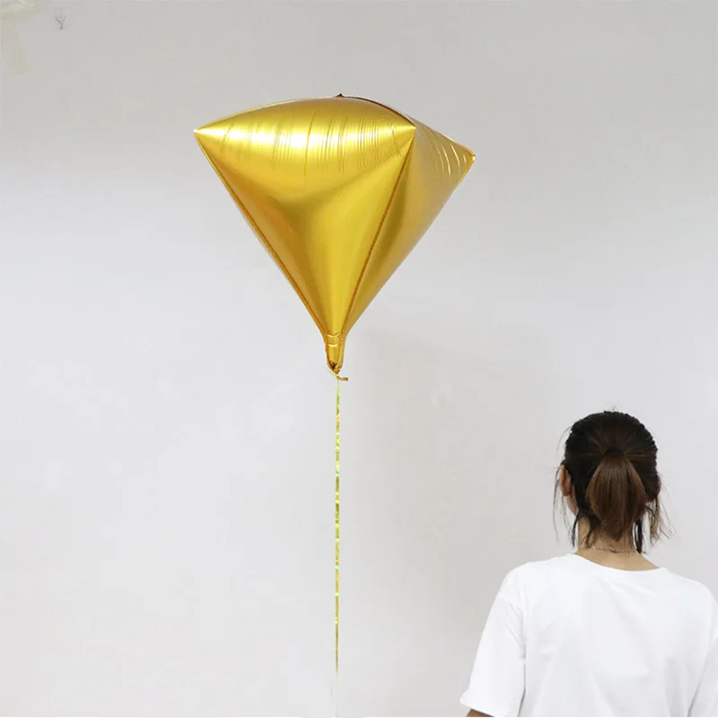 1pcs 3D Diamond Foil Balloons Wedding Engagement baby Birthday Party Bridal Shower Bachelorette Party Decoration Supplies