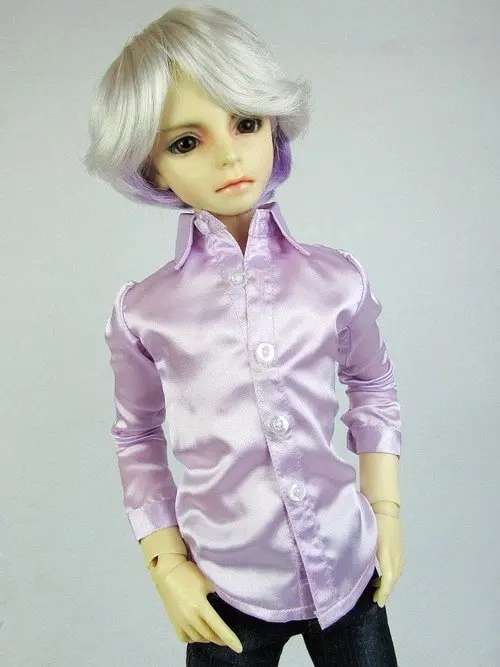 

[Wammi] 529 # сиреневая атласная рубашка/наряд 1/3 SD DZ SD17 DZ70 BJD Dollfie