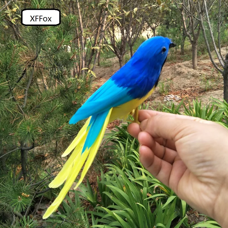 

small cute real life blue bird model foam&feather bird gift about 20cm xf0111