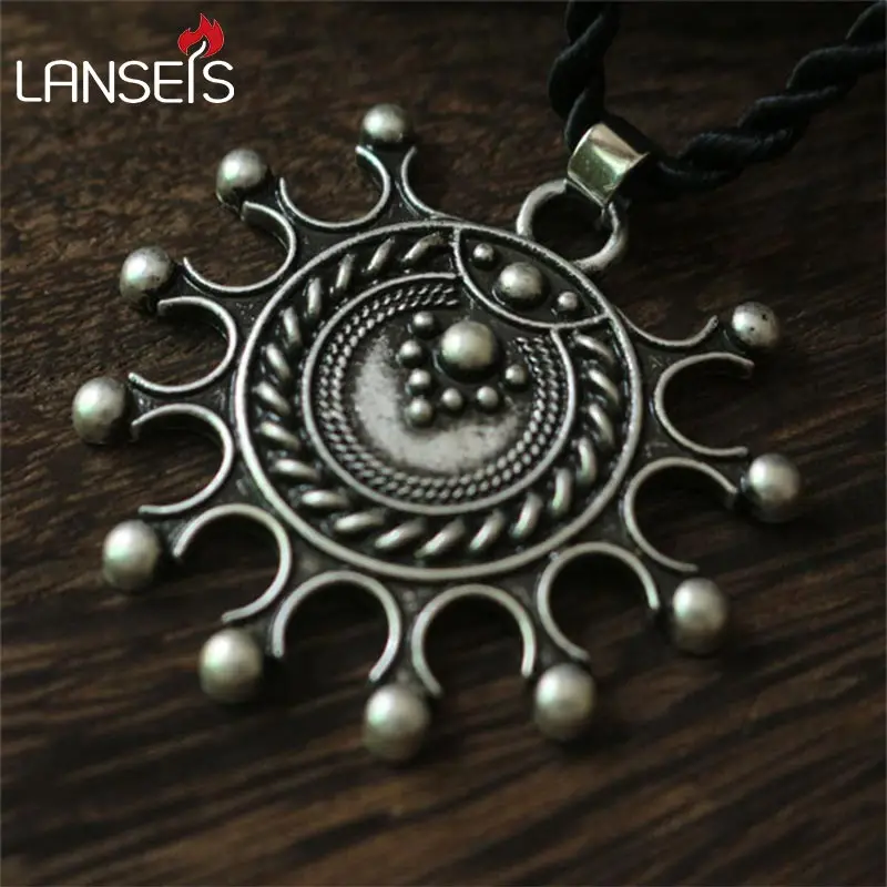 1pcs norse PAGAN SLAVIC IDOL, pendant  DEVANA, Slavic solar pendant, necklace