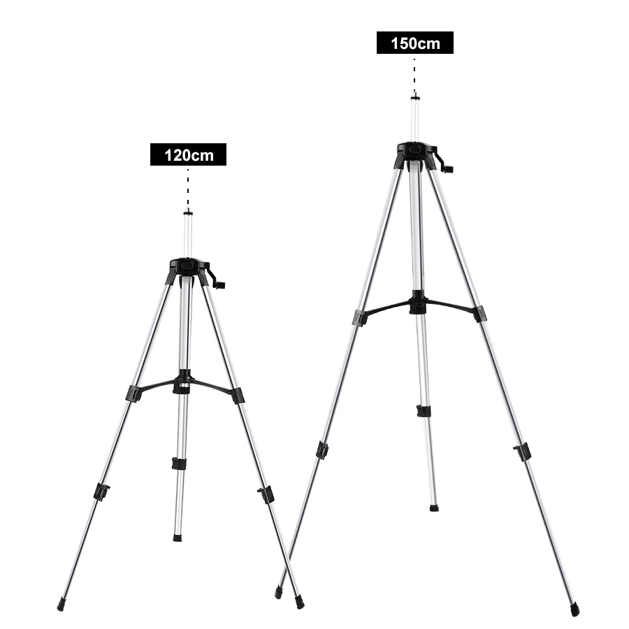 Laser Level Tripod 1.2M/1.5M/3M Adjustable Height Thicken Aluminum Tripod Stand For Self leveling