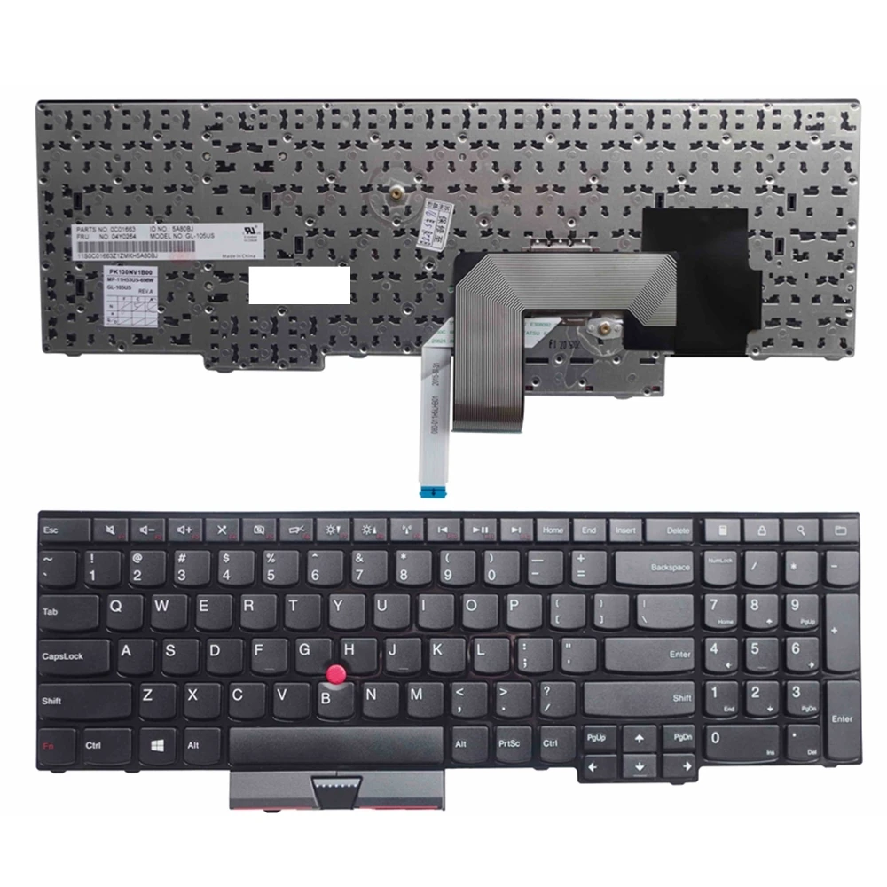 

US New Keyboard FOR Lenovo FOR ThinkPad FOR Edge E530 E530C E535 E545 04Y0301 0C01700 V132020AS3 Laptop Keyboard