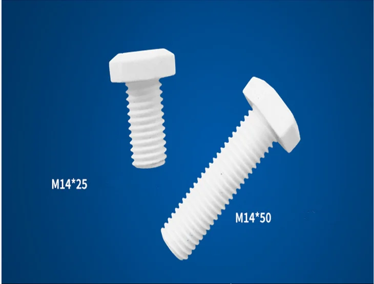 

M16*40 aluminum outside the hexagonal ceramic screws / 95% alumina screws / anti-oxidation bolts / high temperature screws