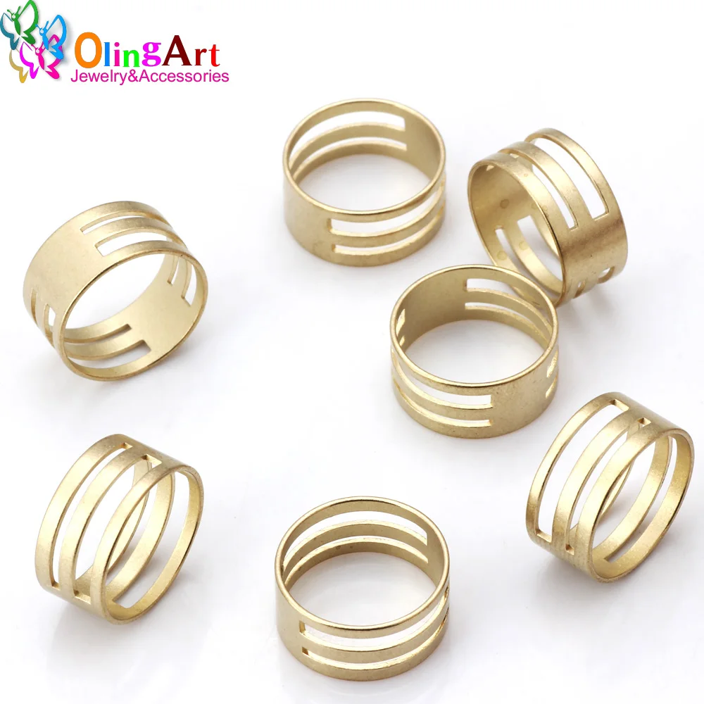 OlingArt 18MM 5pcs/lot high quality Copper Ring tool Suitable for opening/closing of various size jumpers DIY Jewelry Making