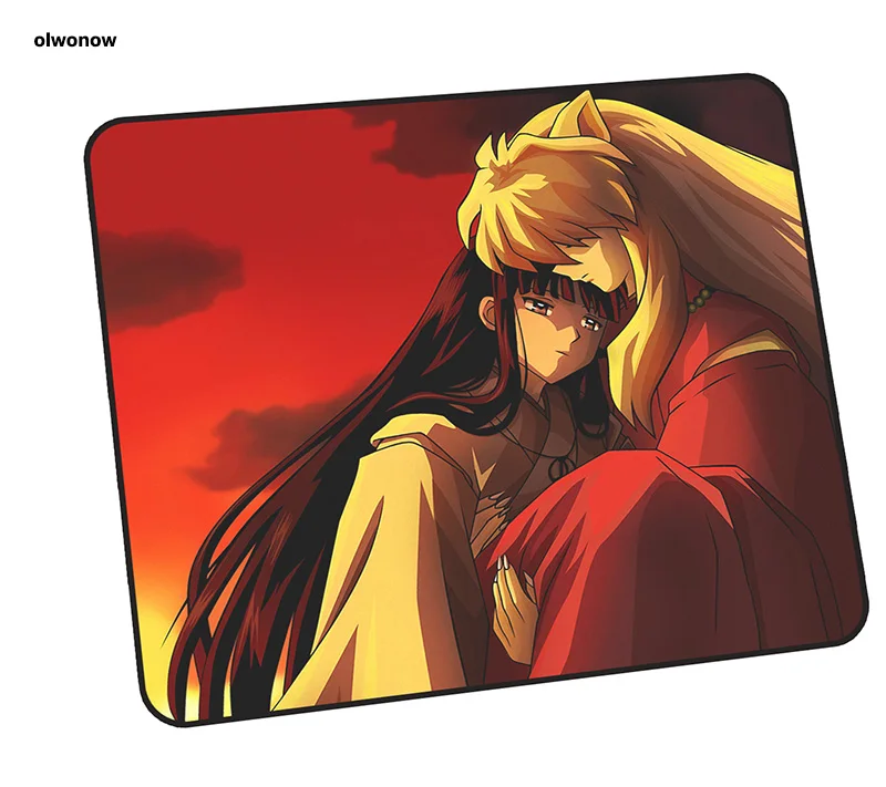 inuyasha pad mouse wrist rest computer gamer mouse pad 24x20cm padmouse anime mousepad ergonomic gadget office desk mats