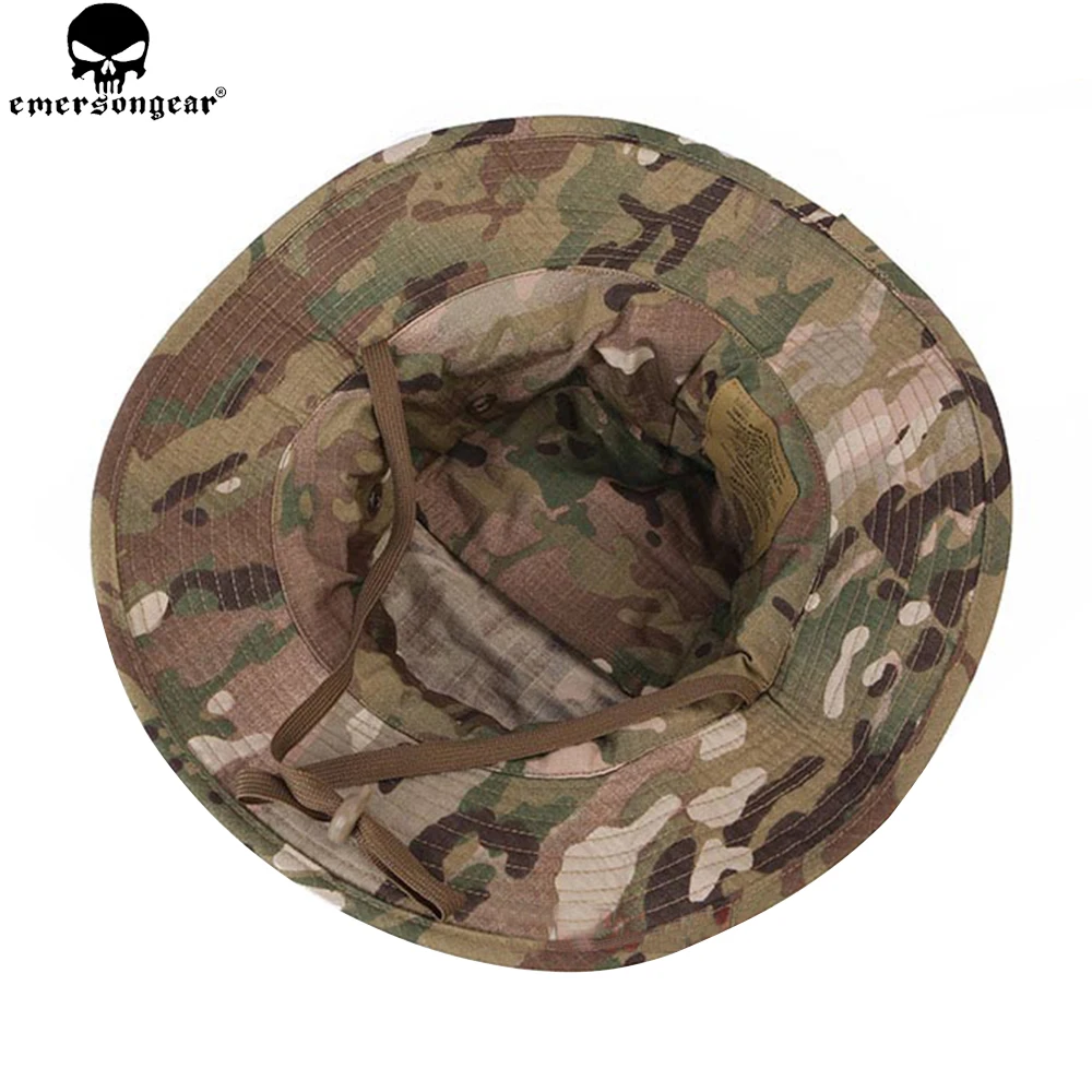 EMERSONGEAR Tactical Boonie Hat  Airsoft Camouflage Hunting Sunshine Hat Anti-scrape Grid Fabric camouflage hat  EM8553