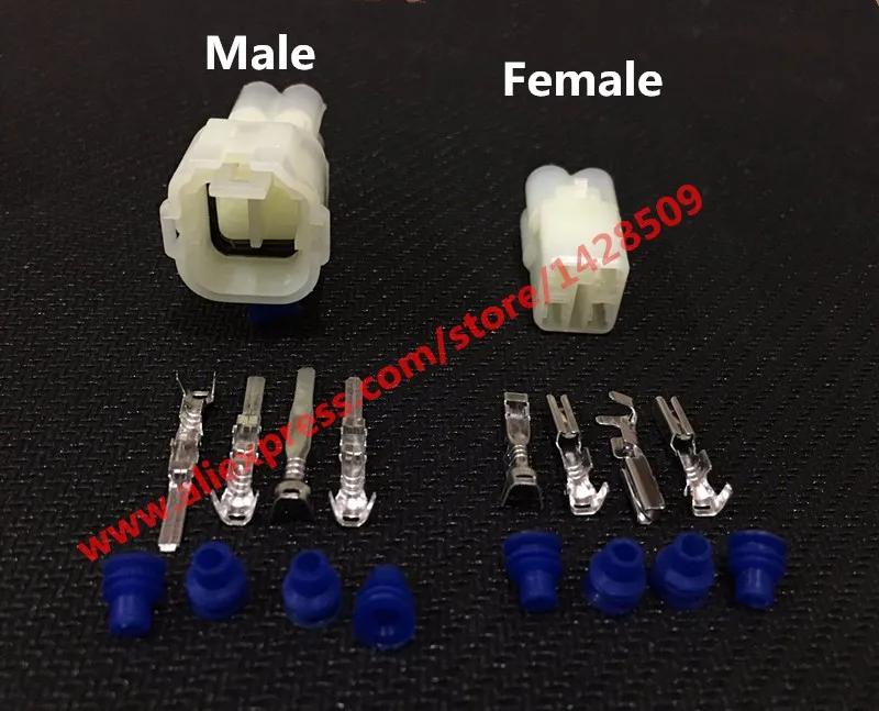 100 Sets Waterproof 4 Pin Connector HM .090 Sumitomo 6180-4181 6187-4441 Wire Connector Female And Male