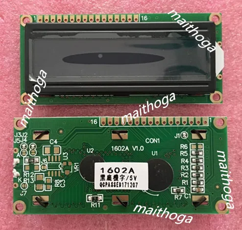 2.6 inch 16PIN Parallel Character LCD 1602A Black Screen SPLC780C Controller 3.3V 5V  White/Green/Red/Yellow/Orange/Blue Font