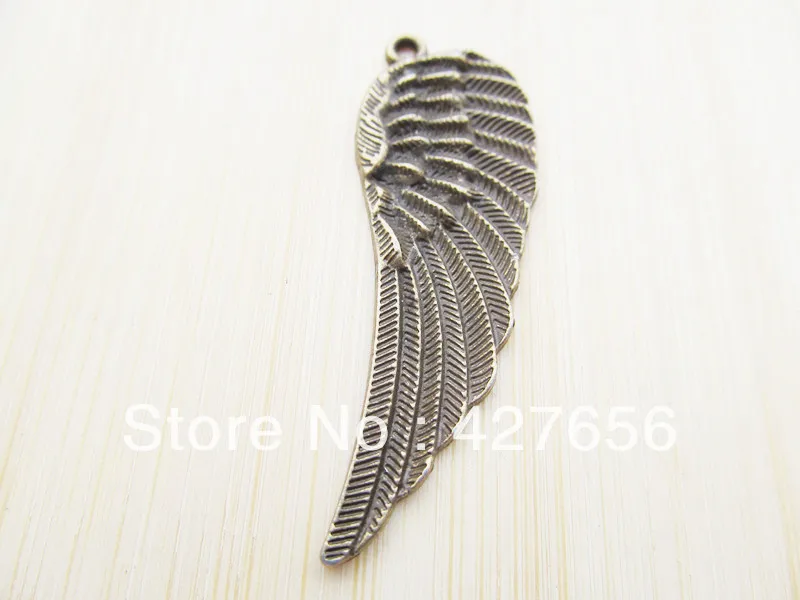 6pcs 57mmx18mm Cute Cabinet Antique Bronze Filigree Single Wing Pendant Charm/Finding,DIY Jewellry Accessory