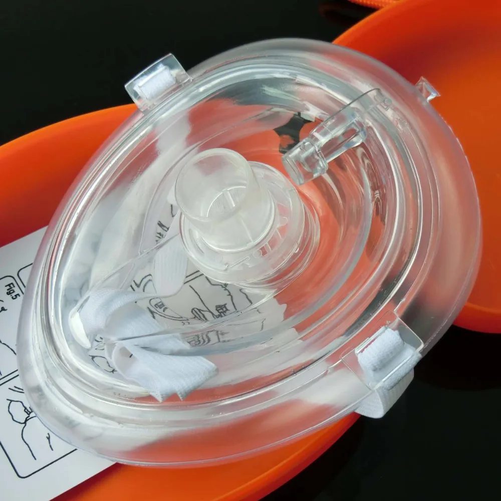 Mixed Color CPR Cardiopulmonary Resuscitation Emergency Face Mask Patients Expiration Protection Prevent Cross Infection