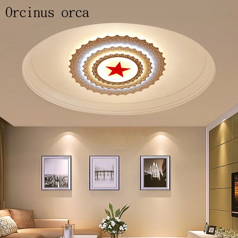 Modern minimalist Pentagram LED ceiling lamp office hall conference room living room creative personality star ceiling lamp