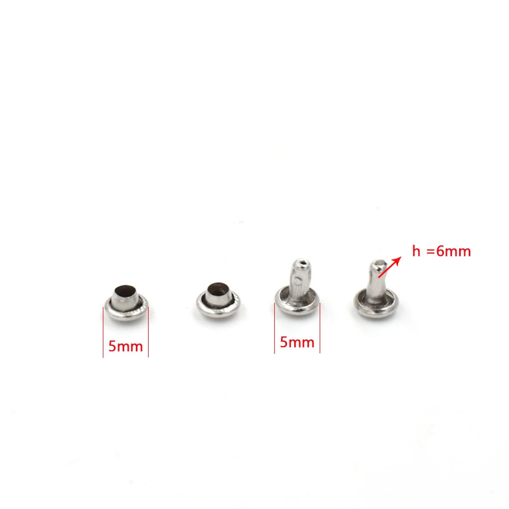 

(200 SETS) 5 MM Metal Rivets Bags Decorative Nails Buttons Press Clothing & Accessories Rivet Buckle