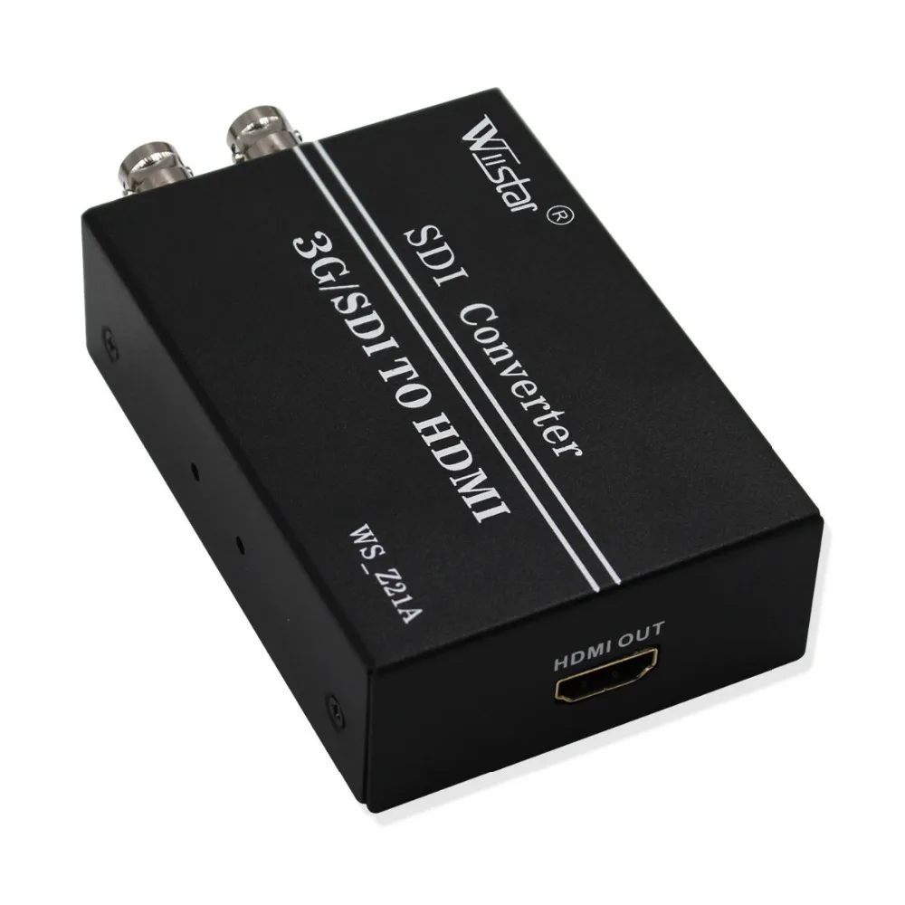 Wiistar SDI do konwertera HDMI SD HD 3G SDI z SDI pętli na zewnątrz BNC za pośrednictwem przejściówki HDMI 720 P 1080 P wysokiej jakości