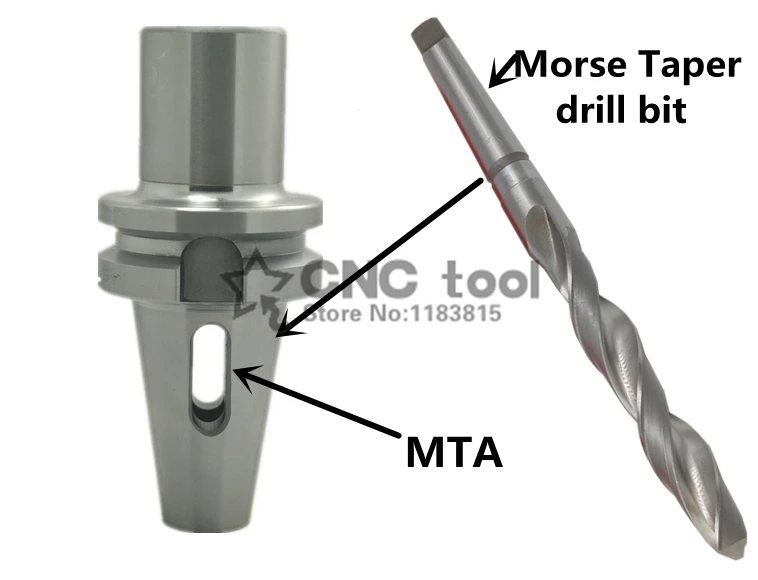 BT40 MTA1 45 BT40 MTA2 BT40 MTA3 75 BT40 MTA4 90 cono morse holder , MTA Morse Taper drill bit MTB Cono Morse fresa