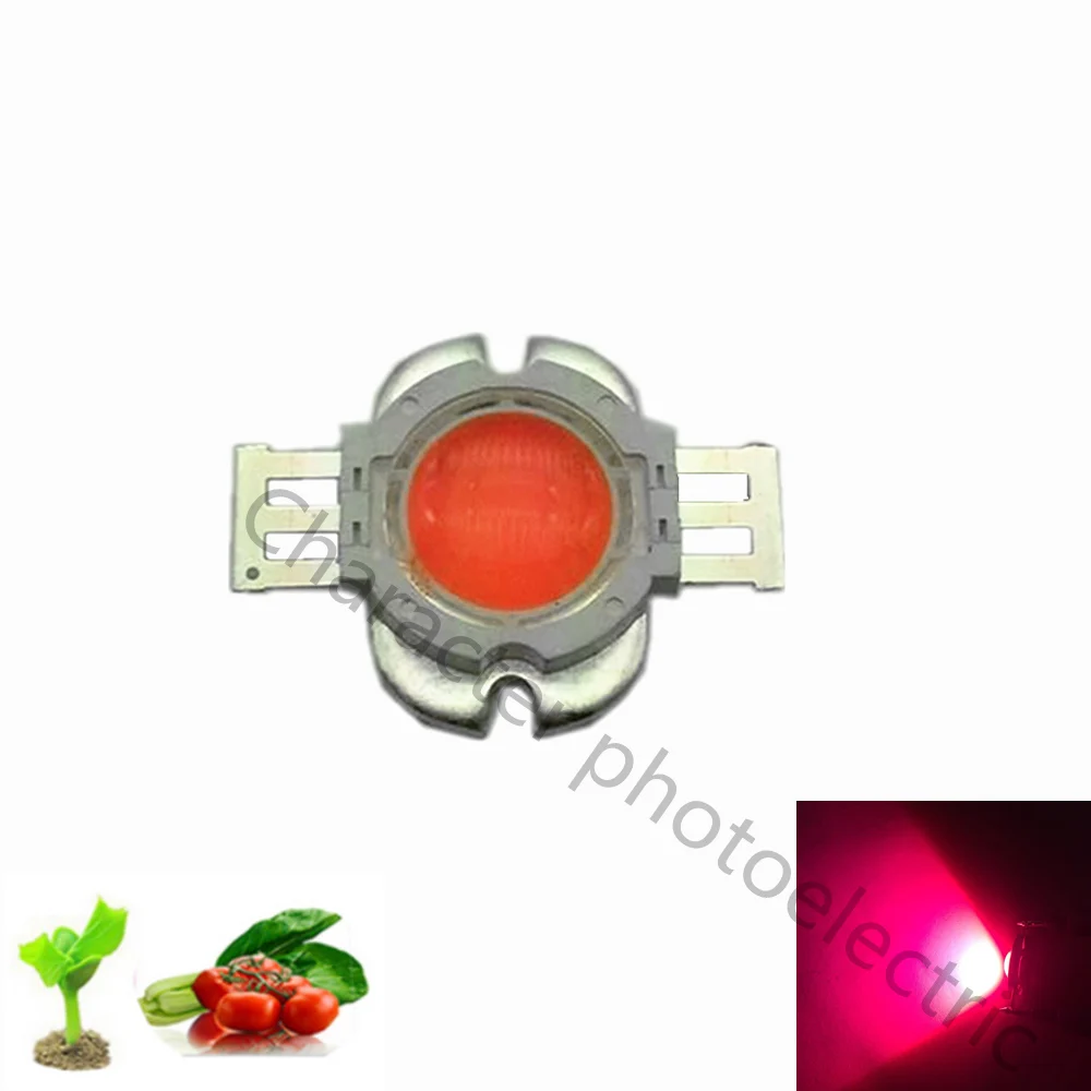 

High power 10W full spectrum 380 ~ 840nm SMD LED growth chip lamp 10W LED plant growth with 90 degree concentrating lens